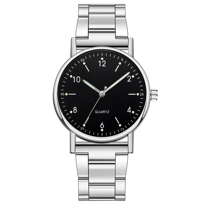 Steel Band Men'S and Women'S Quartz Watches