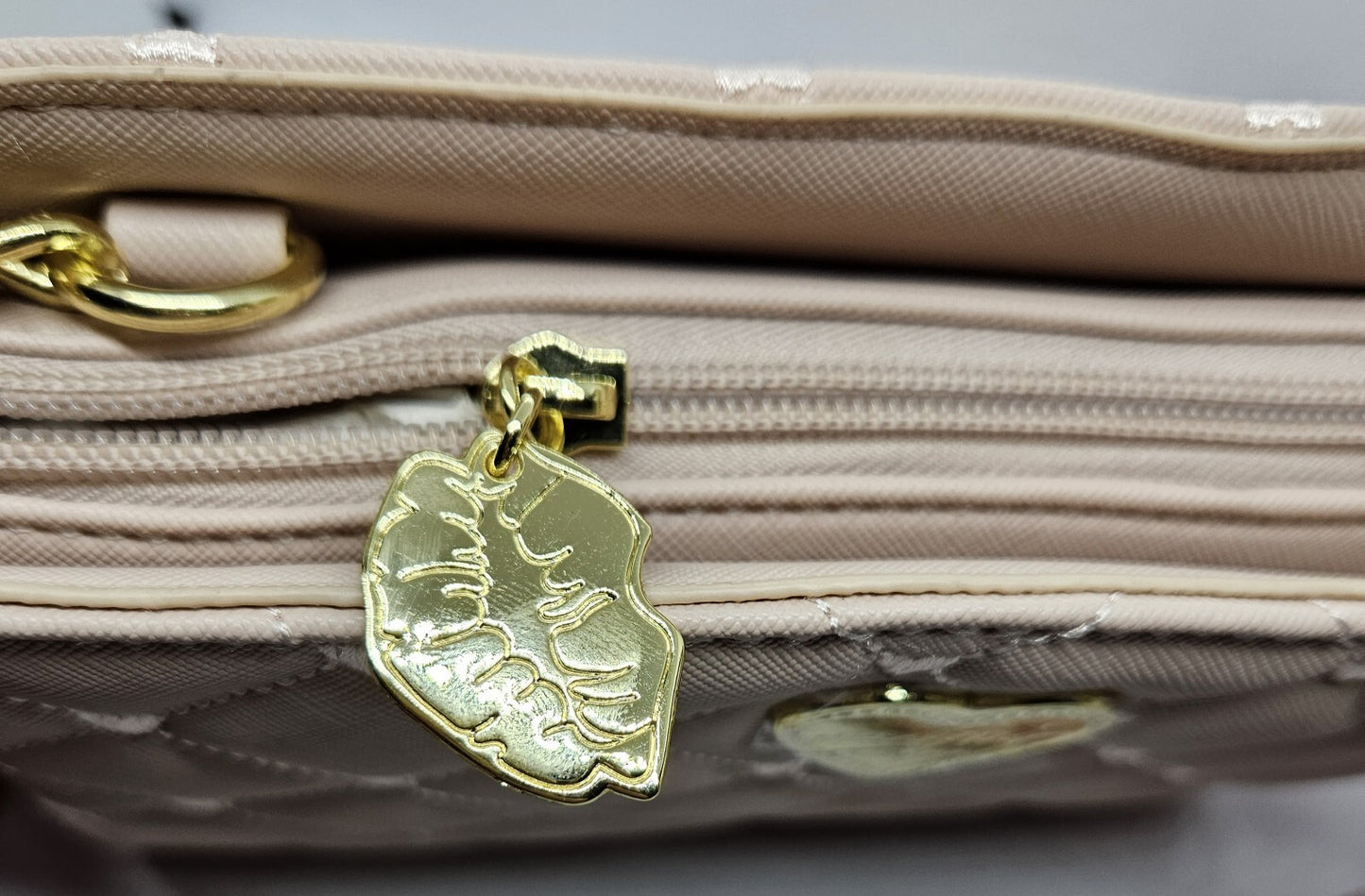 Betsey Johnson Pink Quilted Heart Crossbody Luv Betsey NEW with Tags