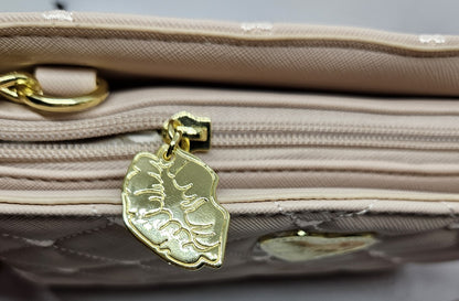 Betsey Johnson Pink Quilted Heart Crossbody Luv Betsey NEW with Tags