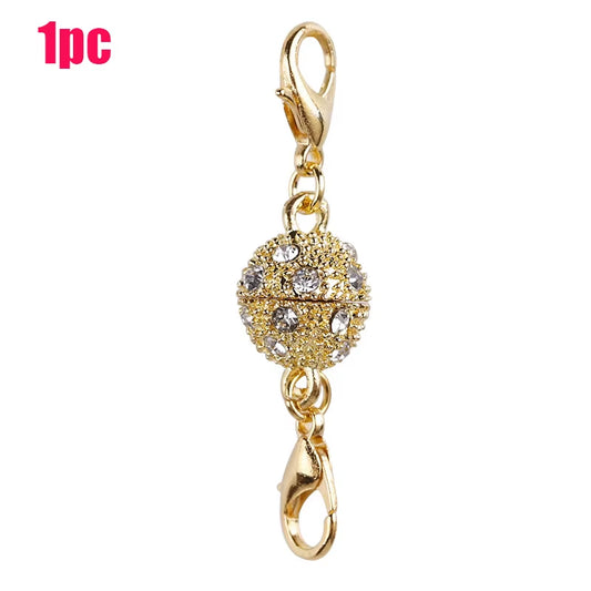 3Pcs Crystal Clasp Buckles for Bracelet DIY Necklace Two-Head Magnet Clasps for Necklaces Bracelets Connecting 10Mm