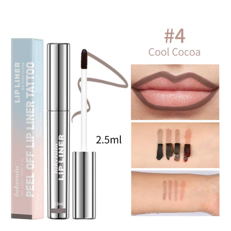 Peel-Off Lip Liner Matte Matte Waterproof Non-Fading Non-Stick Peel-Off Lip Gloss Lip Liner Cosmetics Lip Liner