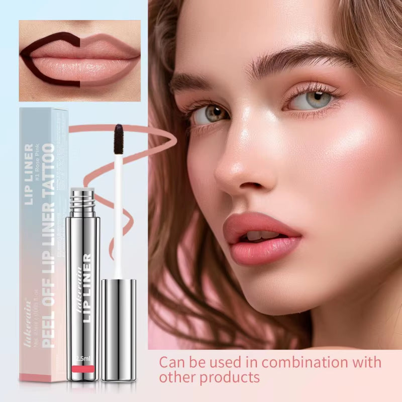 Peel-Off Lip Liner Matte Matte Waterproof Non-Fading Non-Stick Peel-Off Lip Gloss Lip Liner Cosmetics Lip Liner