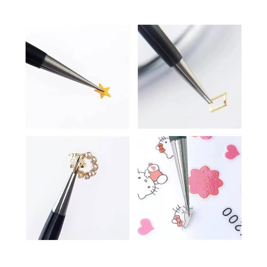 1Pcs Precision Tweezer ESD Anti-Static Stainless Steel Tweezers Repair Tools for Electronics Repair Soldering Craft Hand Tools