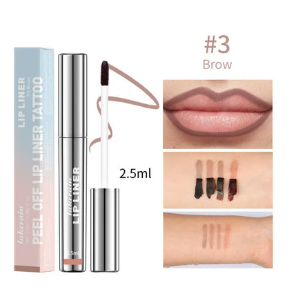 Peel-Off Lip Liner Matte Matte Waterproof Non-Fading Non-Stick Peel-Off Lip Gloss Lip Liner Cosmetics Lip Liner