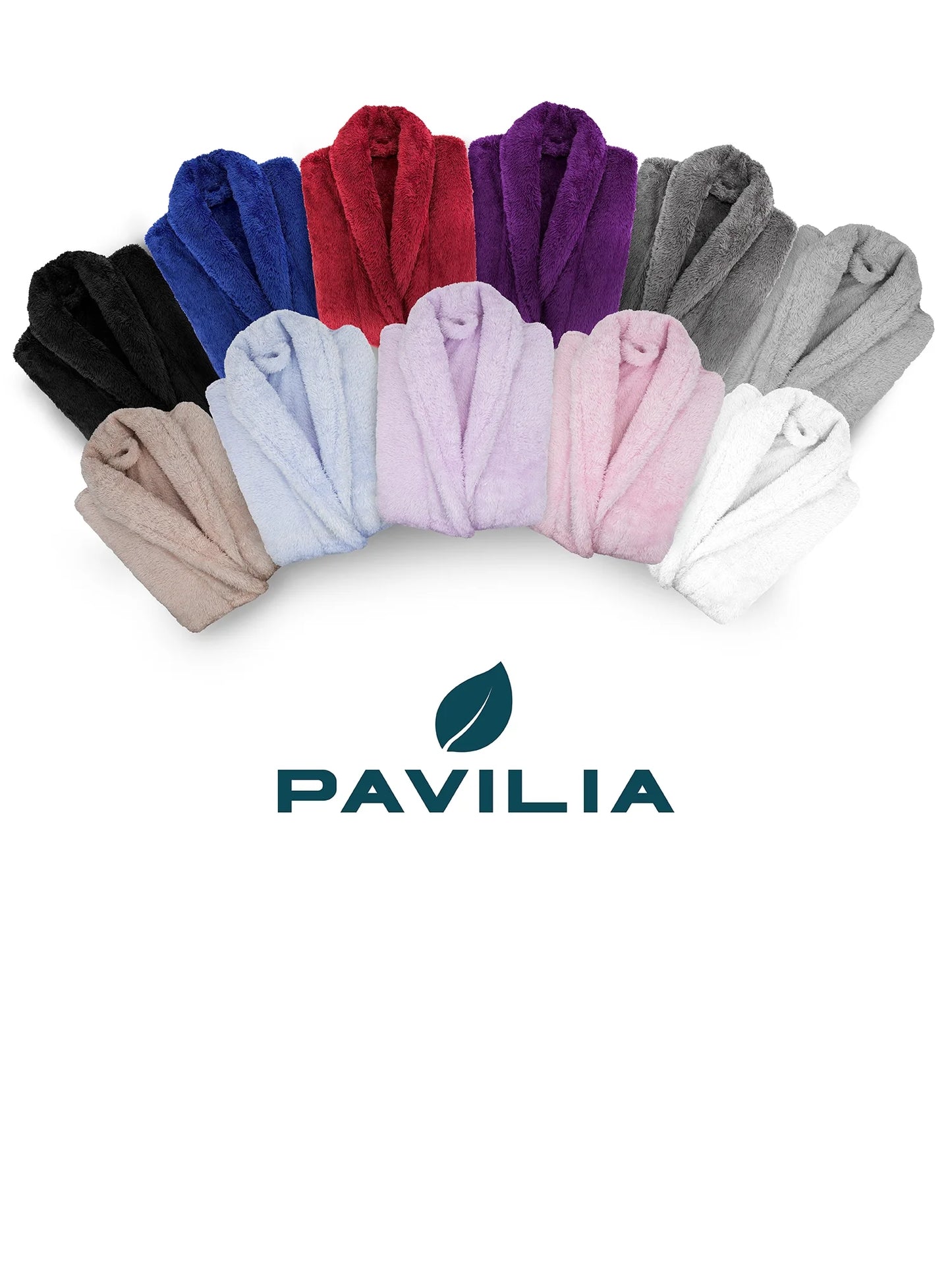 Women Hooded Plush Soft Robe | Fluffy Warm Fleece Sherpa Shaggy Bathrobe (L/XL, Light Pink)