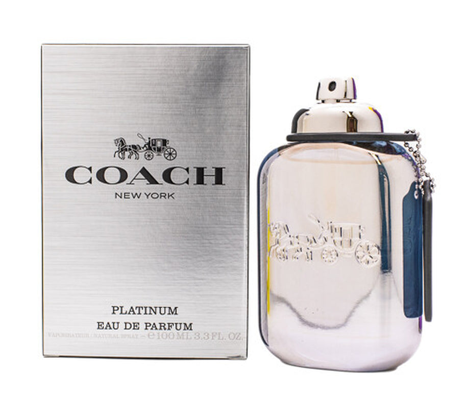 Coach New York Platinum by Coach 3.3 / 3.4 Oz EDP Cologne for Men New in Box